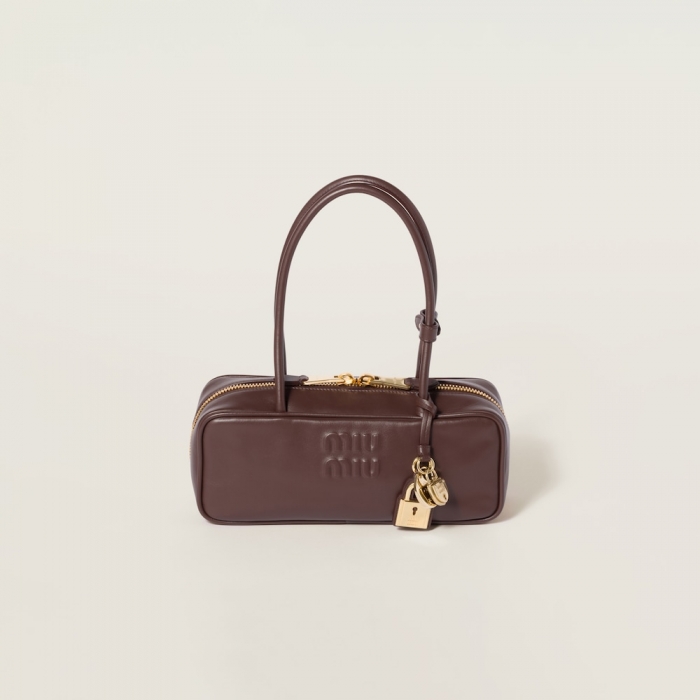 Miu Miu Beau leather bag Briarwood