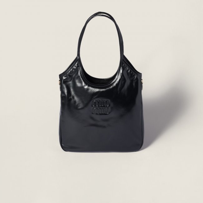 Miu Miu Ivy leather bag Black