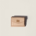 Miu Miu Small leather wallet Cord / Cognac Miu Miu Small leather wallet Cord / Cognac