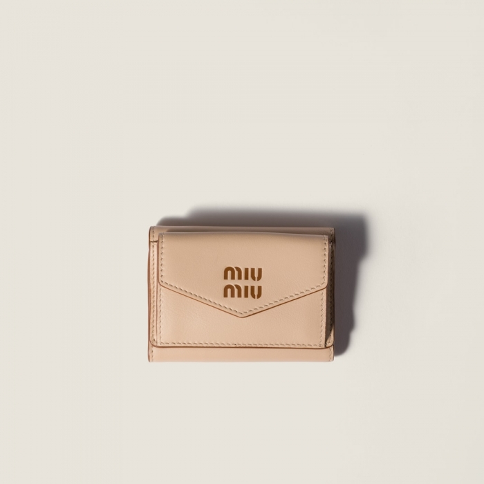 Miu Miu Small leather wallet Cord / Cognac