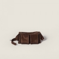 Miu Miu Utilitaire suede shoulder bag Dark Brown Miu Miu Utilitaire suede shoulder bag Dark Brown