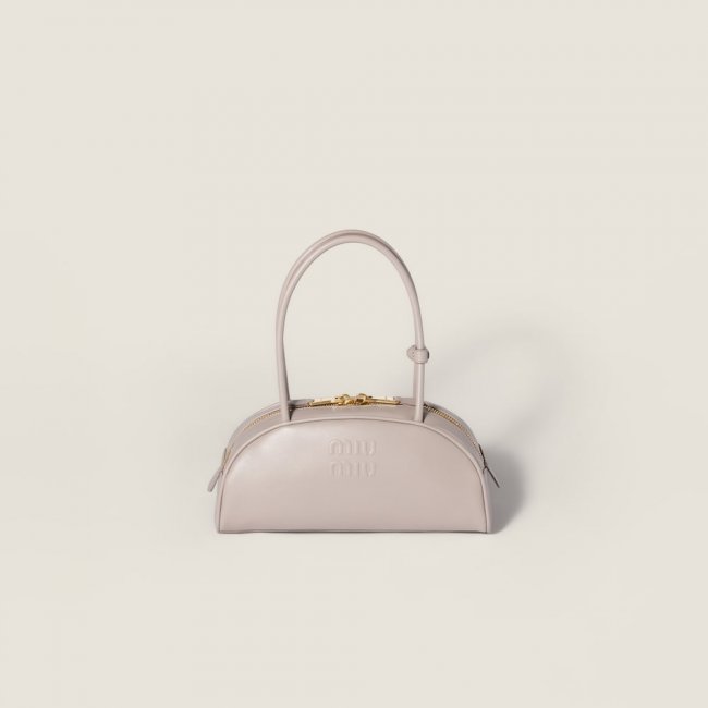 Miu Miu Beau leather bag Pumice Stone