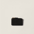 Miu Miu Nappa leather envelope card holder Black Miu Miu Nappa leather envelope card holder Black