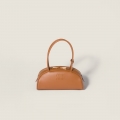Miu Miu Beau leather bag Cognac