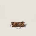 Miu Miu Printed leather pouch - Honey Miu Miu Printed leather pouch - Honey