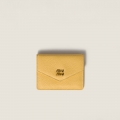 Miu Miu Leather card holder Yellow Miu Miu Leather card holder Yellow