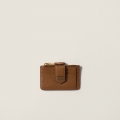 Miu Miu Leather card holder Cognac Miu Miu Leather card holder Cognac