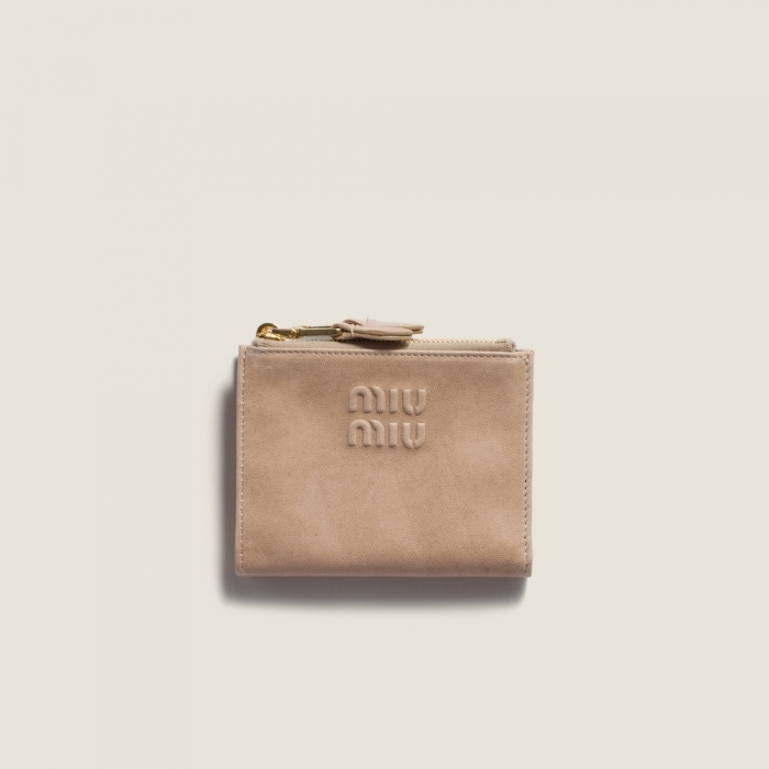 Miu Miu Small nappa leather wallet Cord