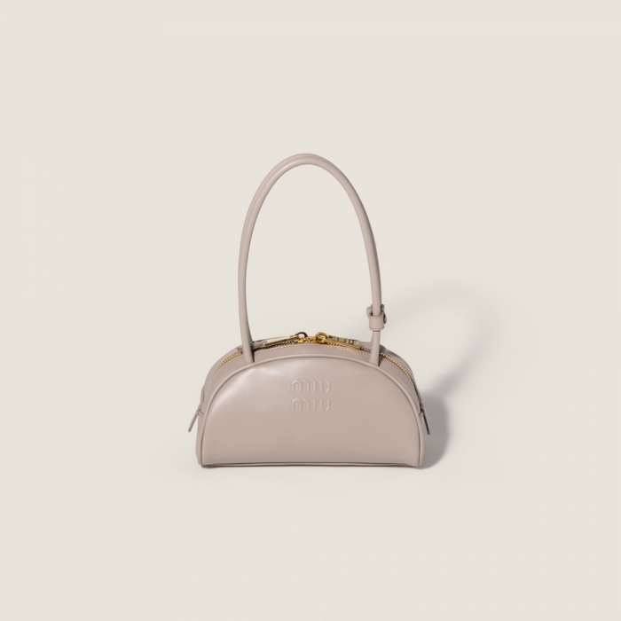 Miu Miu Beau leather bag Pumice Stone