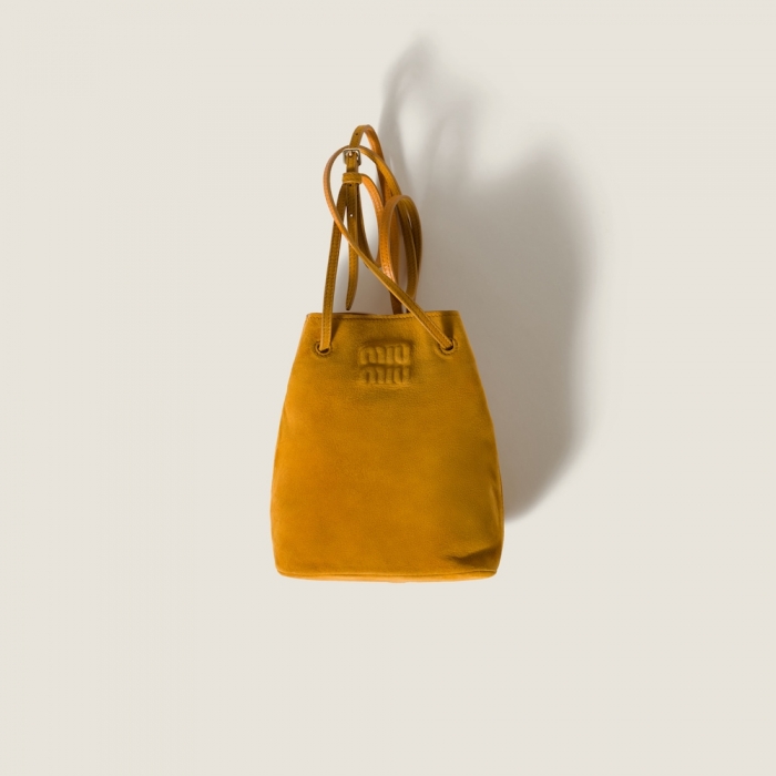 Miu Miu Suede pouch - Whiskey