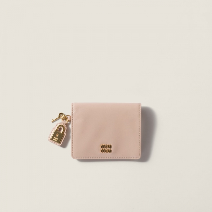 Miu Miu Small leather wallet Powder Pink