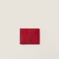 Miu Miu Leather card holder Red