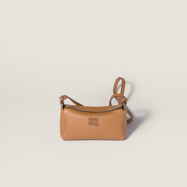 Miu Miu Leather pouch - Caramel/Larch Green Miu Miu Leather pouch - Caramel/Larch Green
