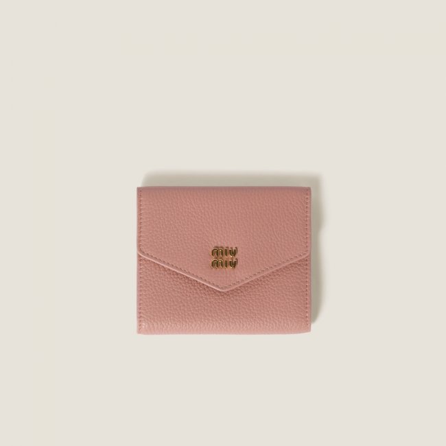 Miu Miu Small leather wallet Orchid Pink