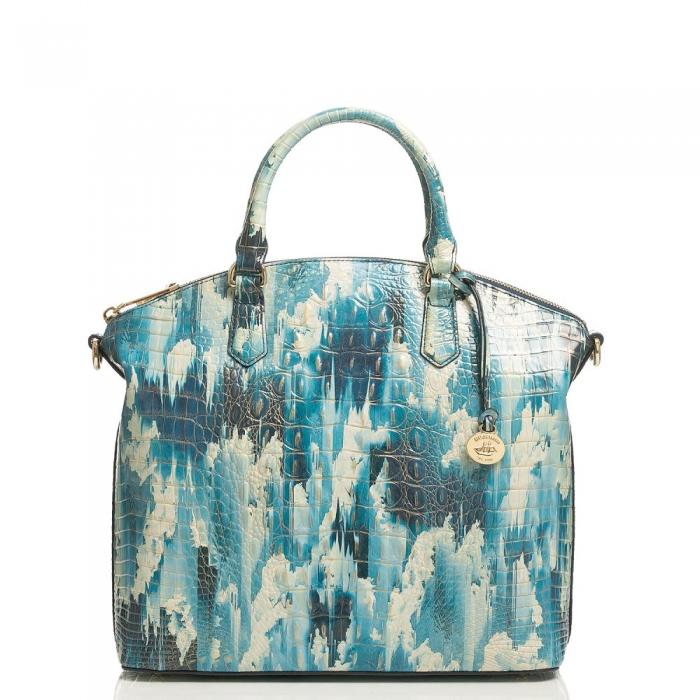 Brahmin Large Duxbury Satchel Deep Water Melbourne ID:Brahmin-202960