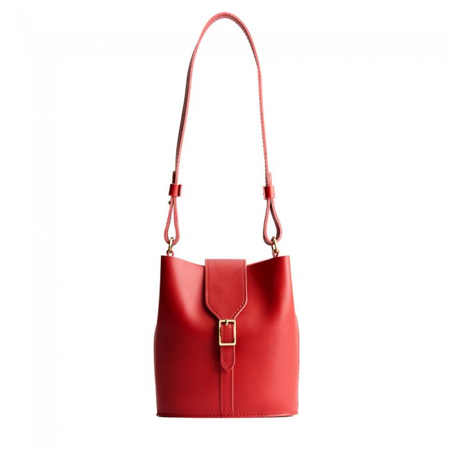 Portland Polly Bucket Bag - Ruby