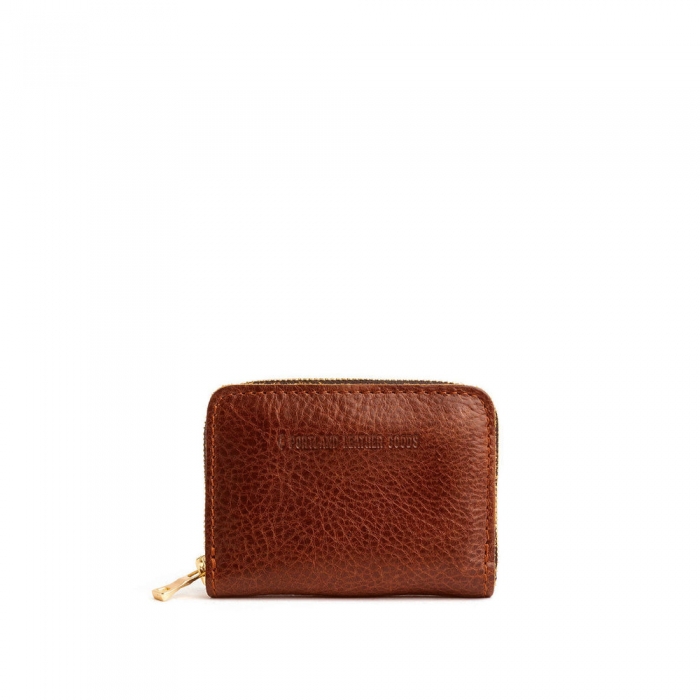 Portland Small Zip Wallet - Nutmeg