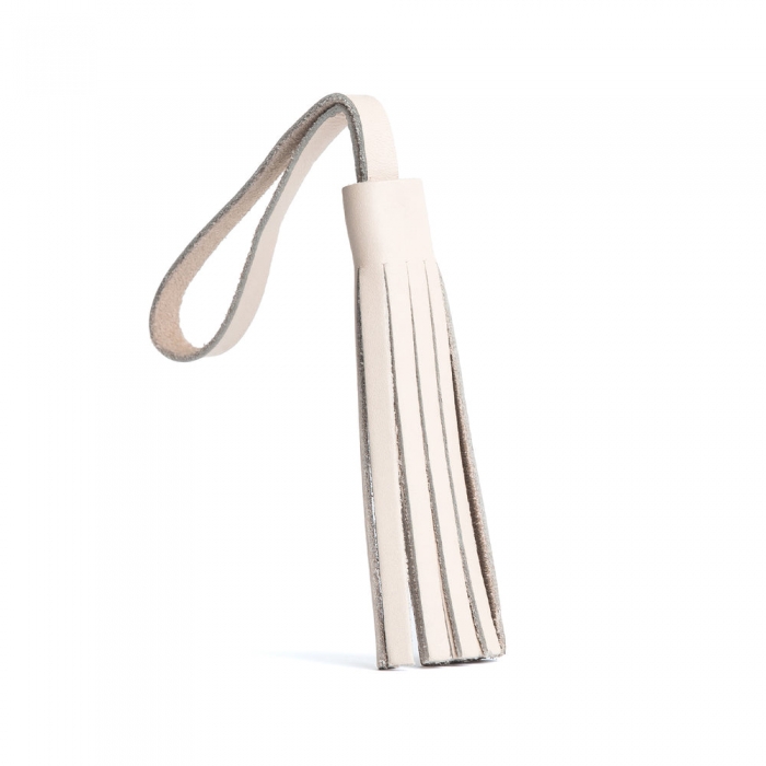 Portland Leather Tassel - Bone