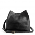 Portland Butterfly Bucket Bag - Pebbled black