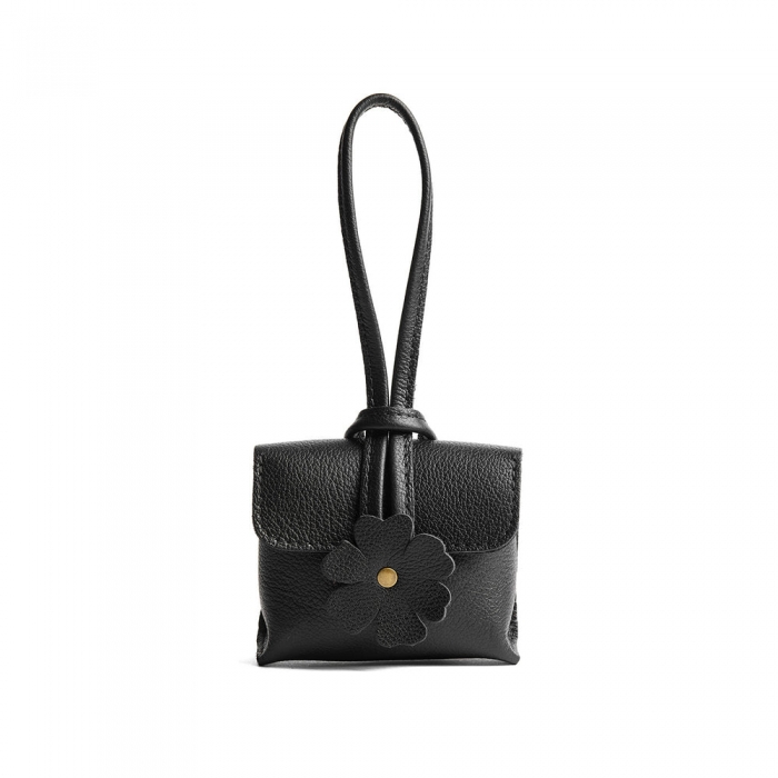 Portland Blooming Wristlet - Pebbled black