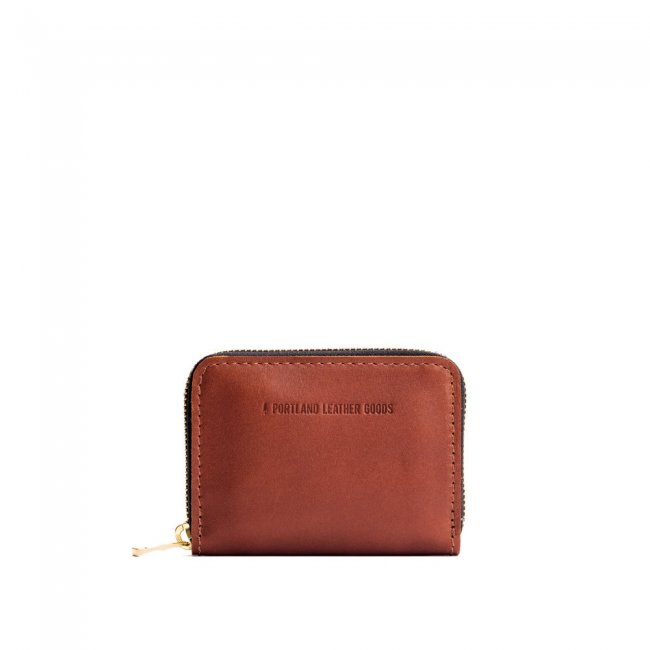 Portland Small Zip Wallet - Chestnut