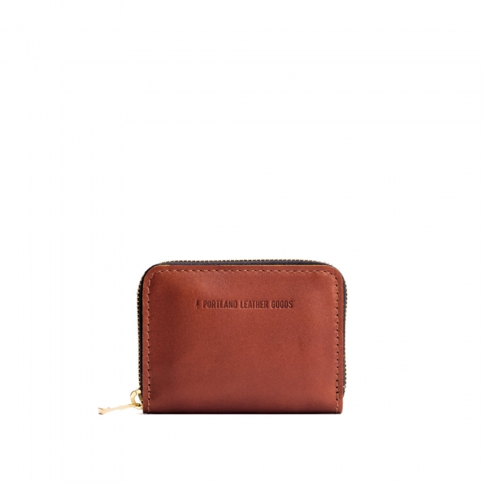 Portland Small Zip Wallet - Chestnut