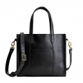 Portland Lola Crossbody Tote - Pebbled black