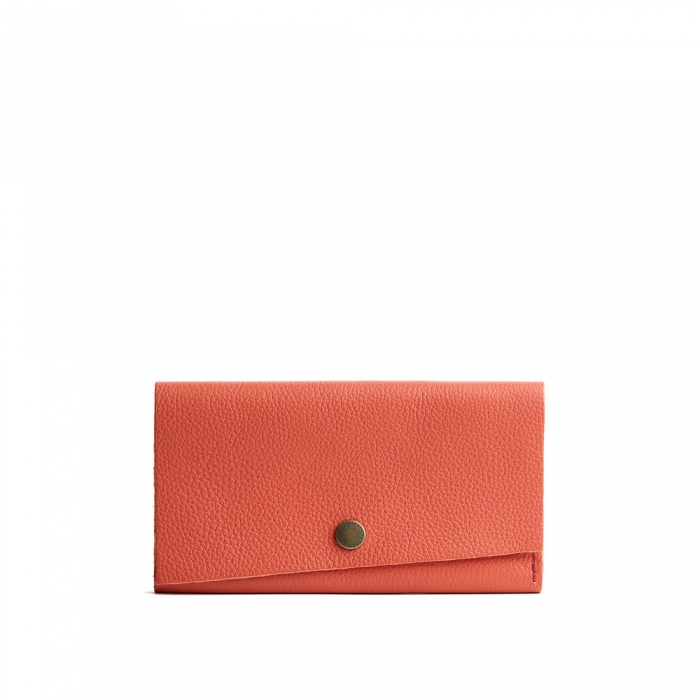 Portland Leather Rancher Wallet - Coral