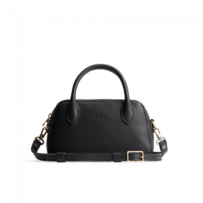 Portland Grace Doctor Bag - Pebbled black