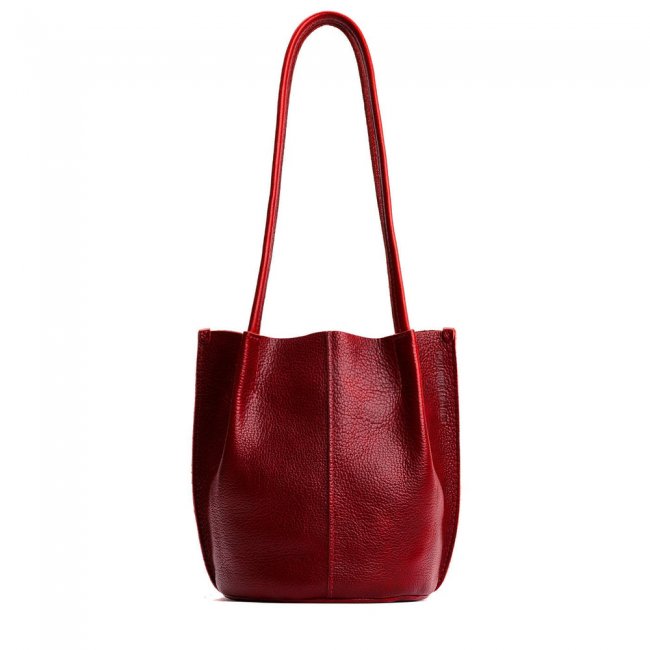 Portland Devan Bucket Tote - Chili Red