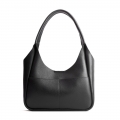 Portland Madison Shoulder Bag - Pebbled black