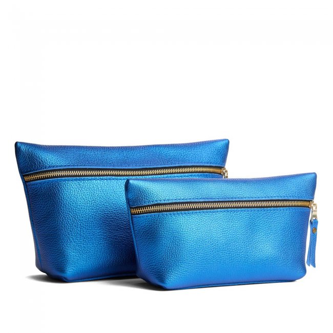 Portland Makeup Bag - Comet Blue