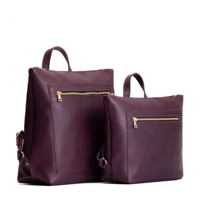 Portland Tote Backpack - Plum