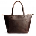 Portland Leather Tote Bag - Grizzly