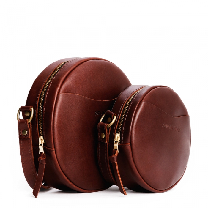 Portland Circle Crossbody - Cognac