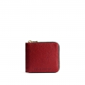 Portland Small Zipper Bifold Wallet - Chili Red