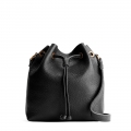 Portland Bucket Bag - Pebbled black Portland Bucket Bag - Pebbled black