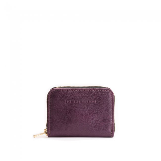 Portland Small Zip Wallet - Plum