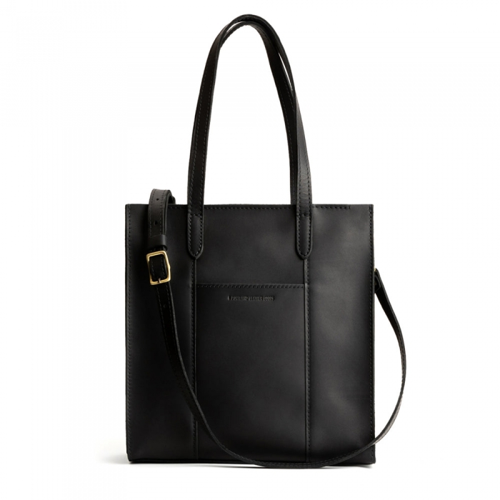Portland Large Lola Zipper Crossbody Tote - Black