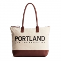 Portland Signature Canvas Tote Bag - Bone Portland Signature Canvas Tote Bag - Bone