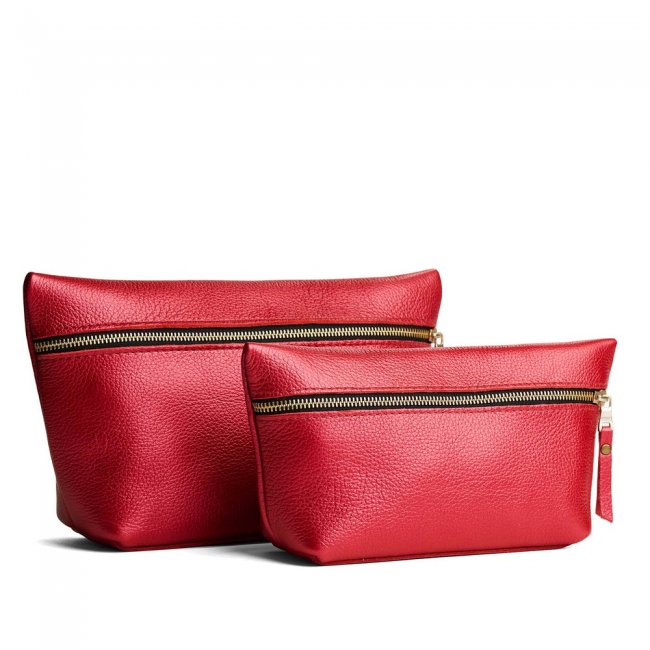 Portland Makeup Bag - Reba Red