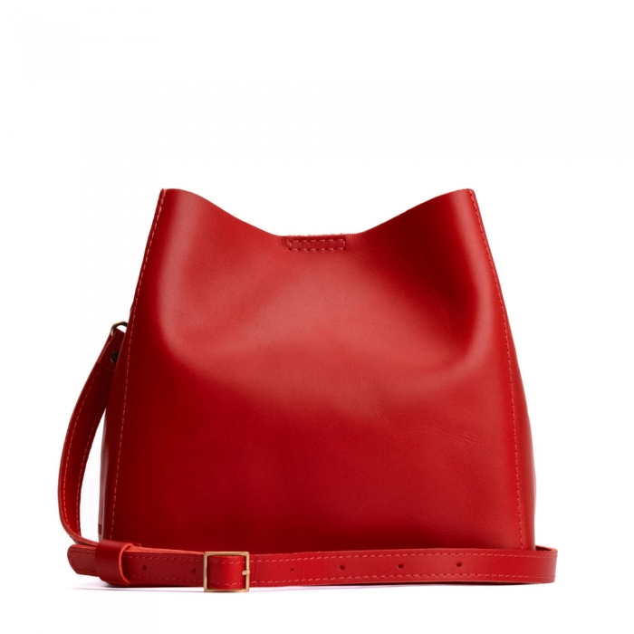 Portland Butterfly Bucket Bag - Ruby