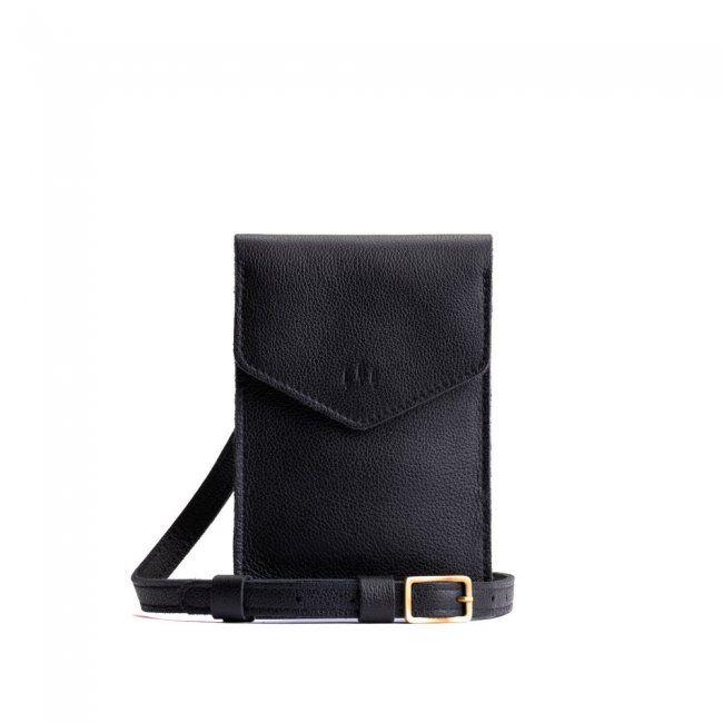 Portland Parker Phone Bag - Pebbled black