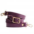 Portland Small Leather Crossbody Strap - Plum Portland Small Leather Crossbody Strap - Plum