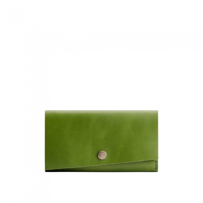 Portland Leather Rancher Wallet - Green Apple