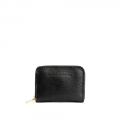 Portland Small Zip Wallet - Pebbled black Portland Small Zip Wallet - Pebbled black