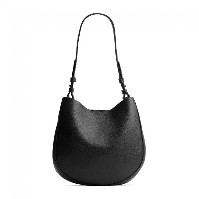 Portland Olivia Shoulder Bag - Pebbled black