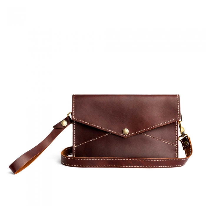 Portland Envelope Convertible Crossbody - Cognac