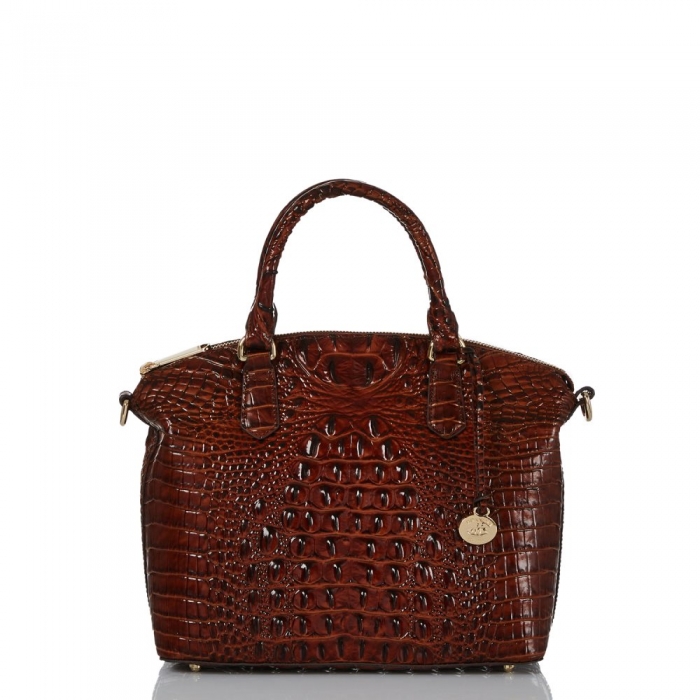 Brahmin Duxbury Medium Satchel Bag | Pecan Melbourne ID:Brahmin-203040