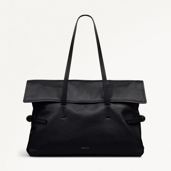 Radley London Fleet Street - Medium Flapover Shoulder - Black